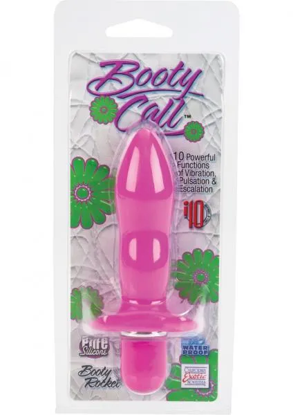 Booty Call Booty Rocket 10 Functions Silicone Waterproof Probe Pink Anal Booty Call Booty Rocket 10 Functions Silicone Waterproof Probe Pink Anal