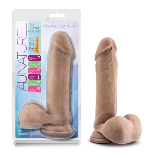 Dildos Blush Au Naturel 8 Inches Sensa Feel Dildo Latin Tan Dildos Blush Au Naturel 8 Inches Sensa Feel Dildo Latin Tan