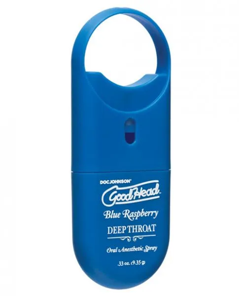 Goodhead Deep Throat Spray To Go Blue Raspberry 33oz Doc Johnson Vibrators Goodhead Deep Throat Spray To Go Blue Raspberry 33oz Doc Johnson Vibrators