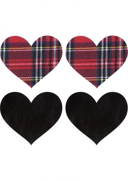 Peekaboos Vibrators Peekaboos Schoolgirl Hearts Pasties OS