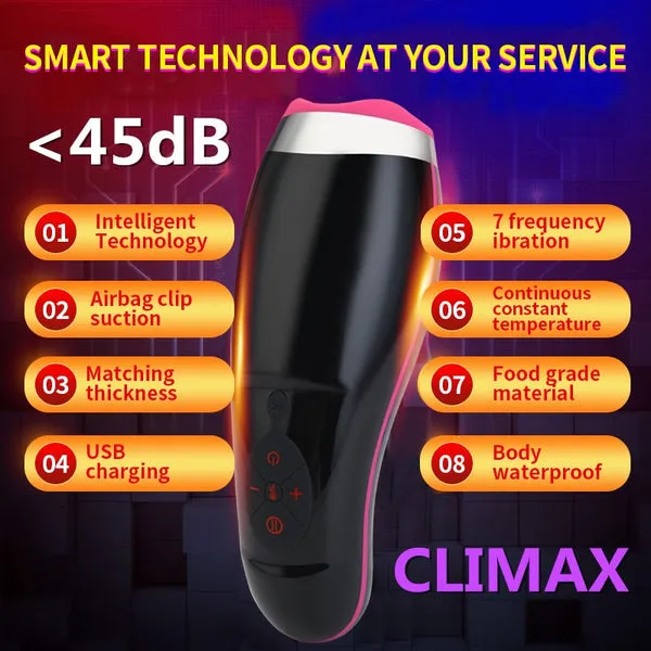 sextoypremium AUTO HEATING SUCKING MALE MASTURBATOR CUP SMART PULSE VIBRATOR VAGINA REAL PUSSY SEX MACHINE BLOWJOB SEX TOYS FOR MAN SEX SHOP Male Sex Toys