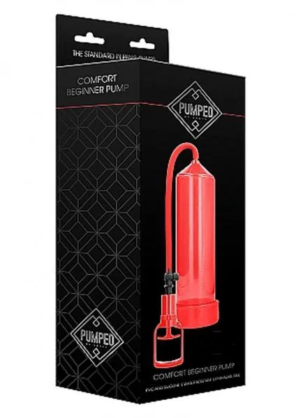 Shots Pumped Male Sex Toys Pumped Comfort Beginner Penis Pump Red Shots Pumped Male Sex Toys Pumped Comfort Beginner Penis Pump Red