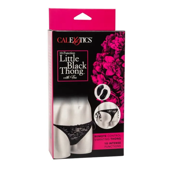 California Exotic Anal Remote Control Vibrating Little Black Thong