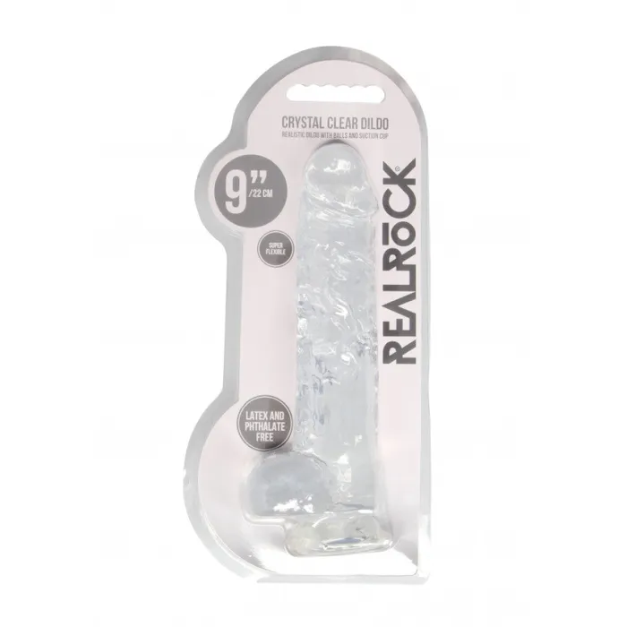 Female Sex Toys Shots Toys Realistic dildo with testicles Crystal Clear 24 cm transparent Female Sex Toys Shots Toys Realistic dildo with testicles Crystal Clear 24 cm transparent