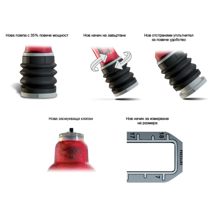 Male Sex Toys Bathmate Penis Pump Bathmate Hydromax7 transparent