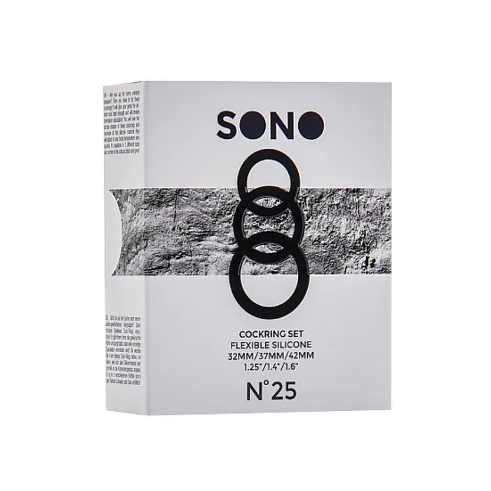 Shots Toys Male Sex Toys Sono Silicone Cock Rings Set of 3 pcs Shots Toys Male Sex Toys Sono Silicone Cock Rings Set of 3 pcs