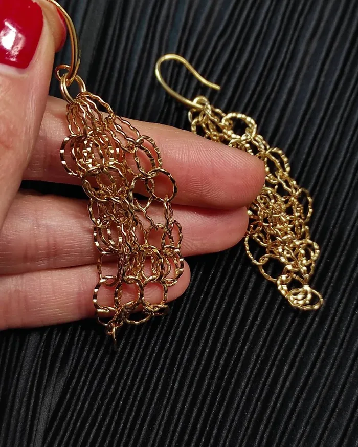 Verde Olivia Vibrators LINK CHAIN EARRINGS