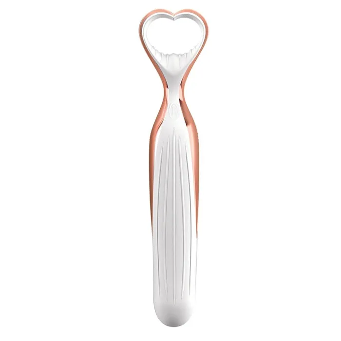 Vibrators Doc Johnson DOC JOHNSON WOO Vibez With CaseWhite Rose Gold