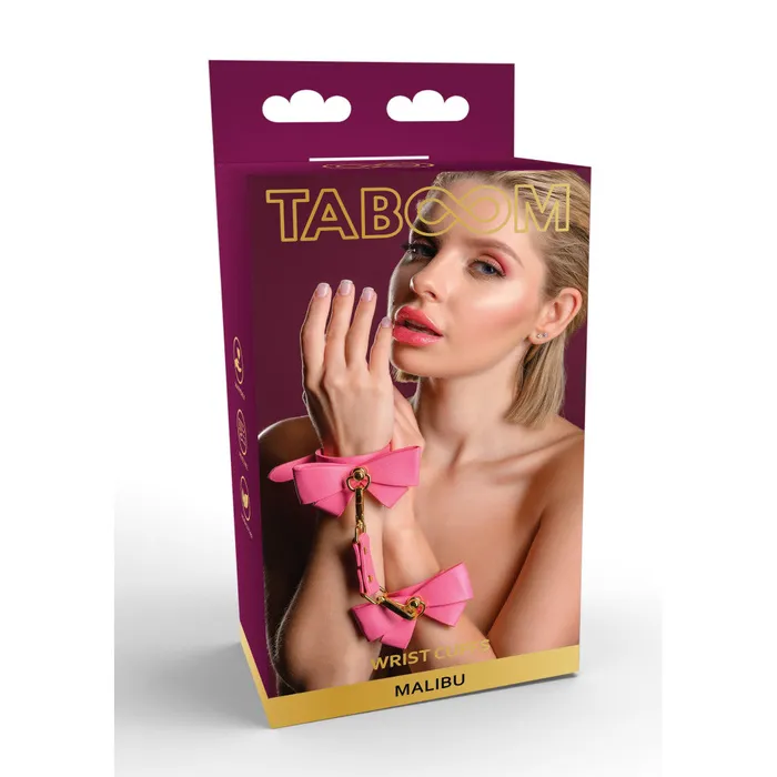 Vibrators Taboom Taboom Malibu Pink Decorative Ribbon Wrist Restraints