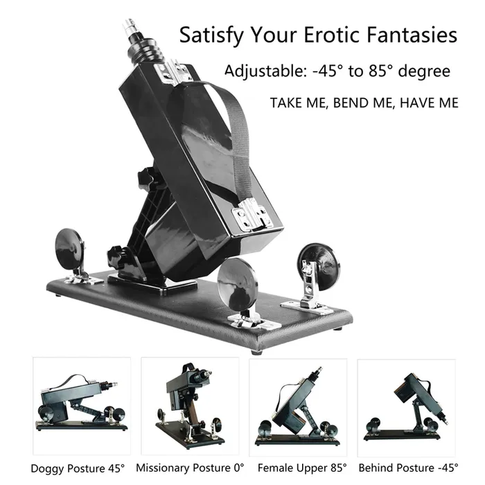 Female Sex Toys SexyPlay A6F Auto Thrusting Sex Machine with 7 Attachments Kit