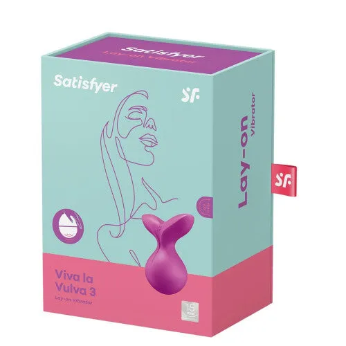 Vibrators Satisfyer Satisfyer Viva La Vulva 3 Clitoral Stimulator Violet