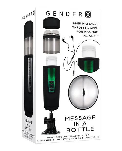 Anal Evolved Novelties INC Gender X Message In A Bottle Black