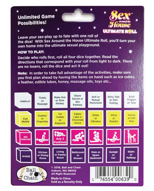 Ball Chain Couples Sex Around The House Ultimate Roll Dice Game