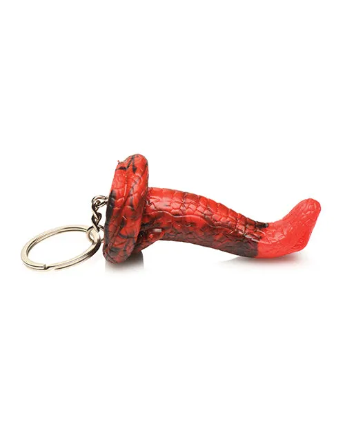 Dildos Creature Cocks King Cobra Silicone Key Chain BlackRed Xr LLC