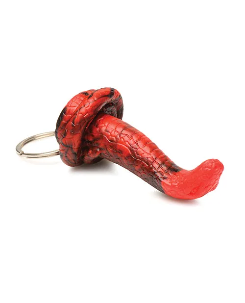 Dildos Creature Cocks King Cobra Silicone Key Chain BlackRed Xr LLC