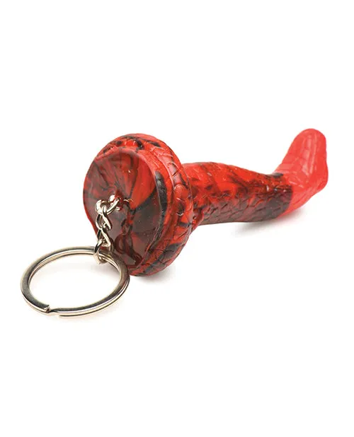 Dildos Creature Cocks King Cobra Silicone Key Chain BlackRed Xr LLC