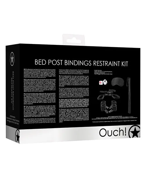 Dildos Shots America LLC Shots Ouch Bed Post Bindings Restraint Kit