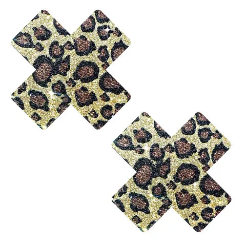 Neva Nude Vibrators Nipztix Pasties Cheeky Cheetah Glitter X