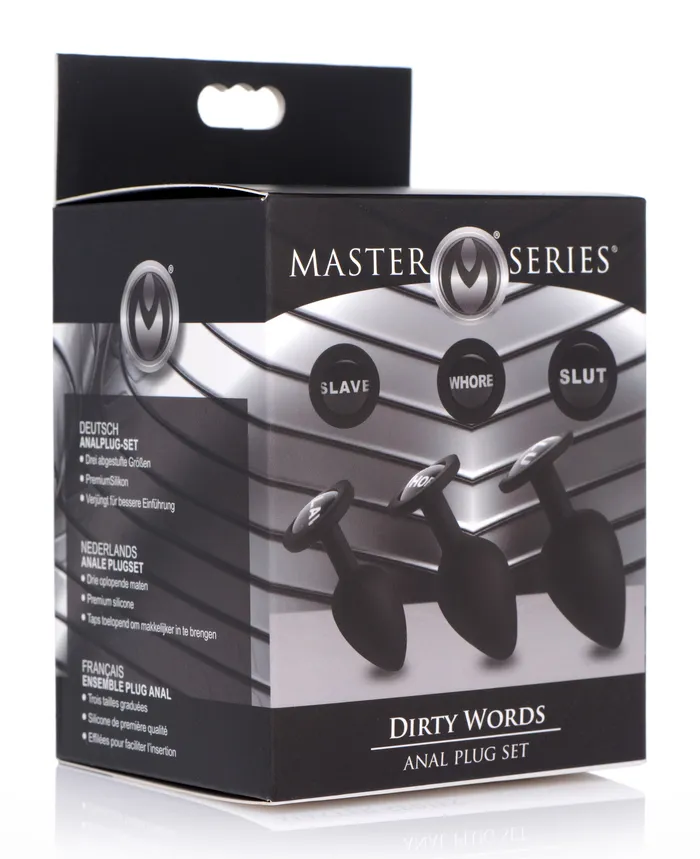 Dirty Words Anal Plug Set XR Brands Anal