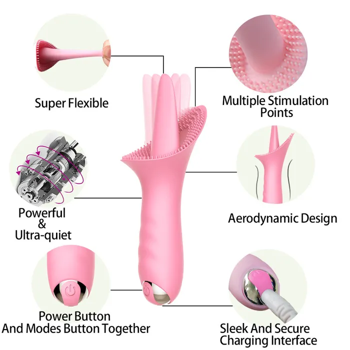 Sohimi 10 Vibraring Mode 2 In 1 Waterproof Stimulation Silicone Vibrator Female Sex Toys