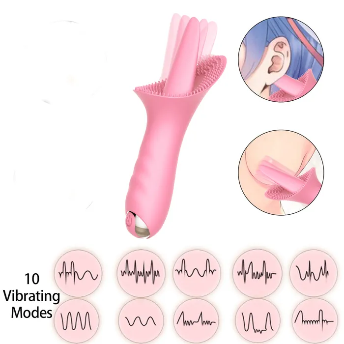 Sohimi 10 Vibraring Mode 2 In 1 Waterproof Stimulation Silicone Vibrator Female Sex Toys