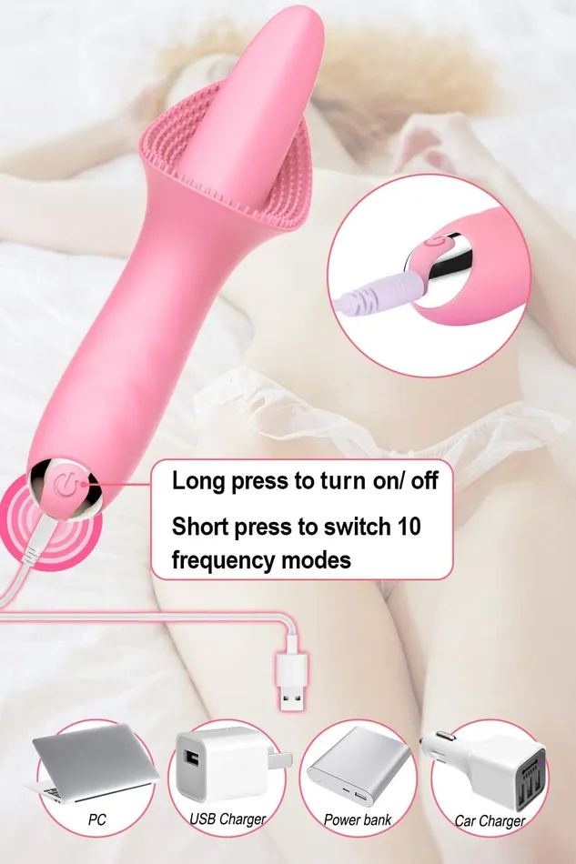 Sohimi 10 Vibraring Mode 2 In 1 Waterproof Stimulation Silicone Vibrator Female Sex Toys