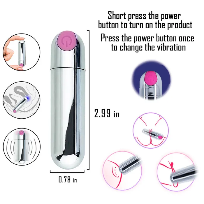 Sohimi 10 Vibraring Mode 2 In 1 Waterproof Stimulation Silicone Vibrator Female Sex Toys