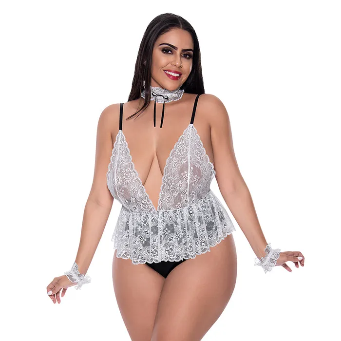 Magic Silk Vibrators Dress Up Full Service Costume White Magic Silk Vibrators Dress Up Full Service Costume White