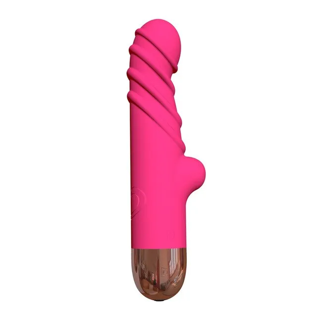 Silicone Ribbed Vibrator 3 Colors Own Pleasures Female Sex Toys
